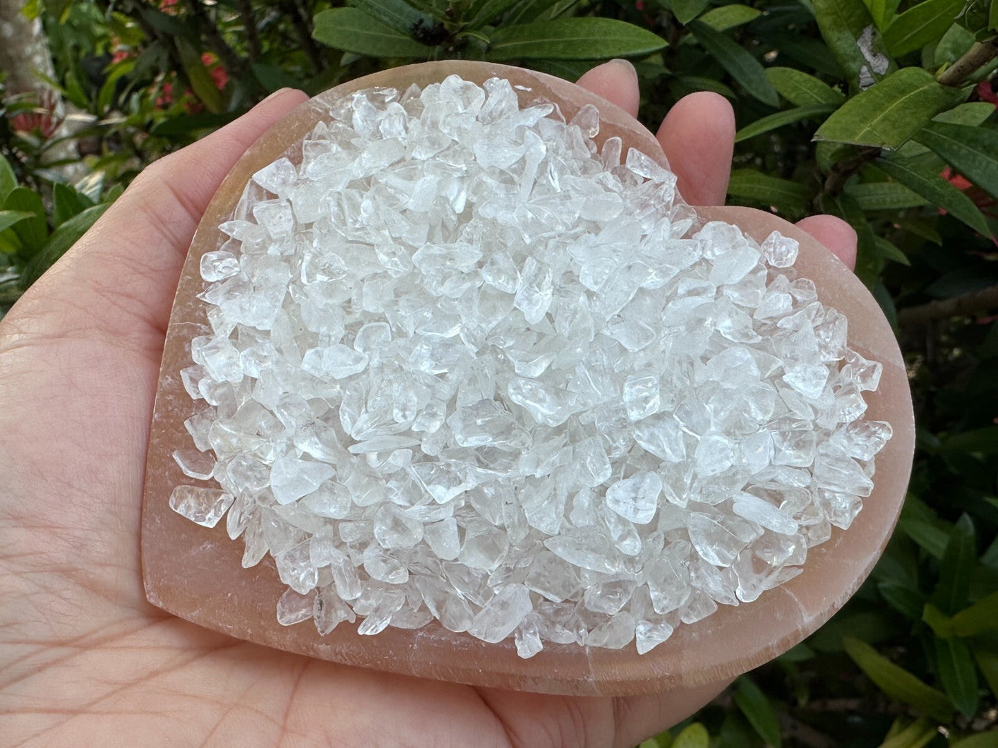 Clear Quartz Semi Tumbled Gemstone Mini Chips 5 - 10 mm, Wholesale Bulk Lot