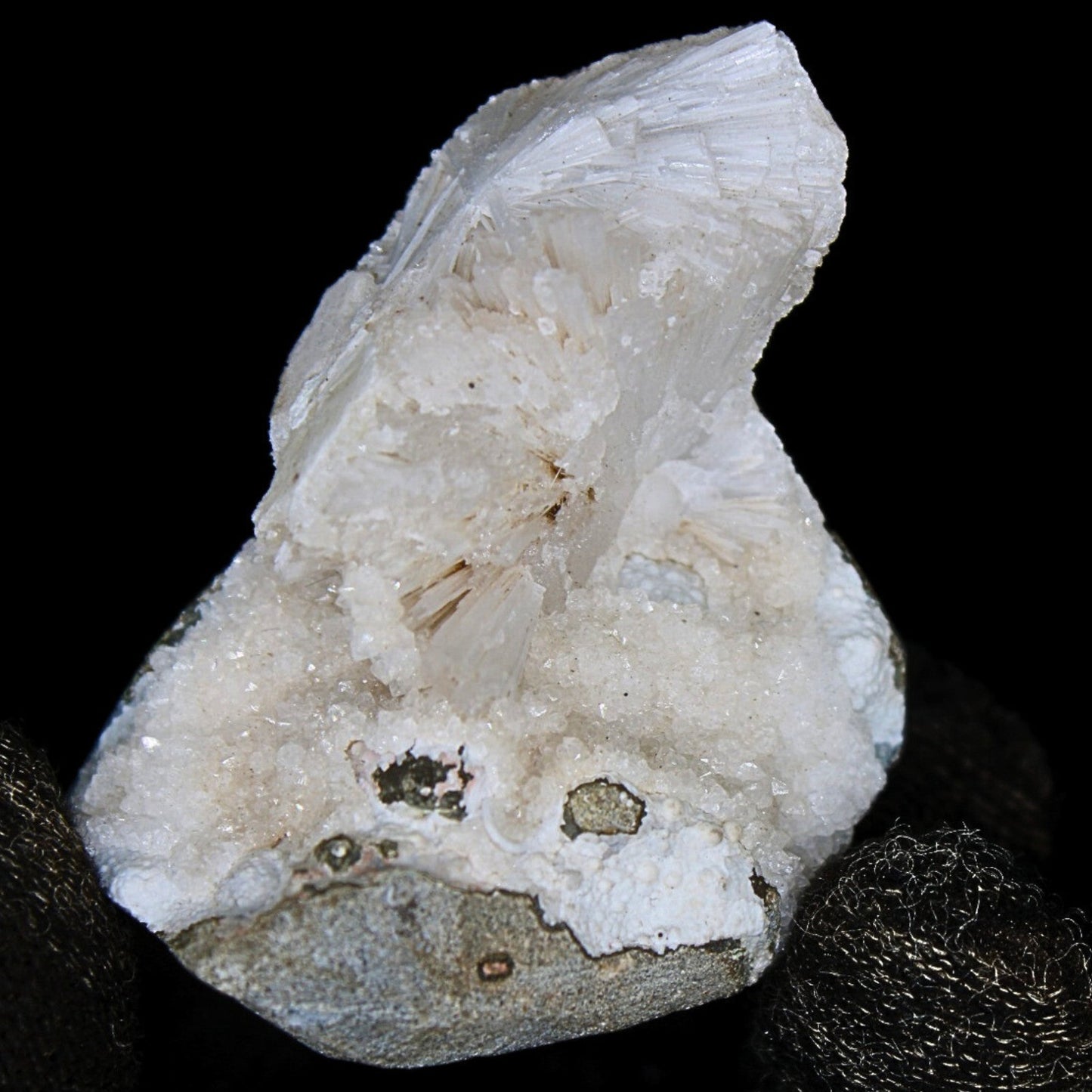 Scolecite Geode 60g 6x4cm Natural White Crystal for Meditation Healing