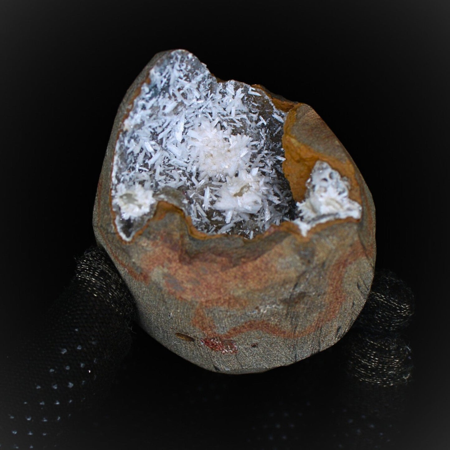 345g High-Quality Scolecite Geode Beautiful Natural Healing Minerals