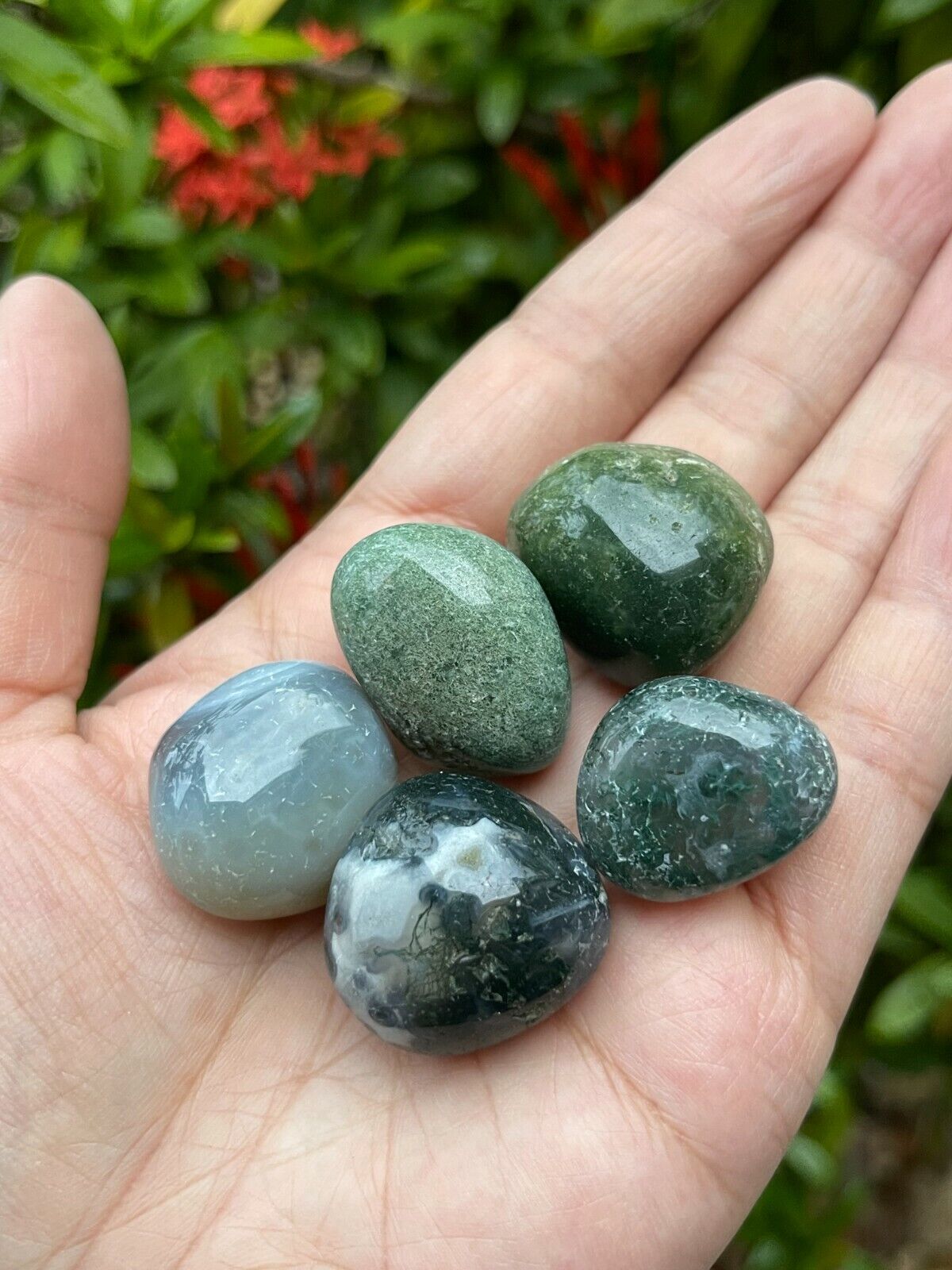 1/2 Lb Lot Tumbled Stones, 0.75-1.25" Crystal Healing Stones, Choose Stone Type