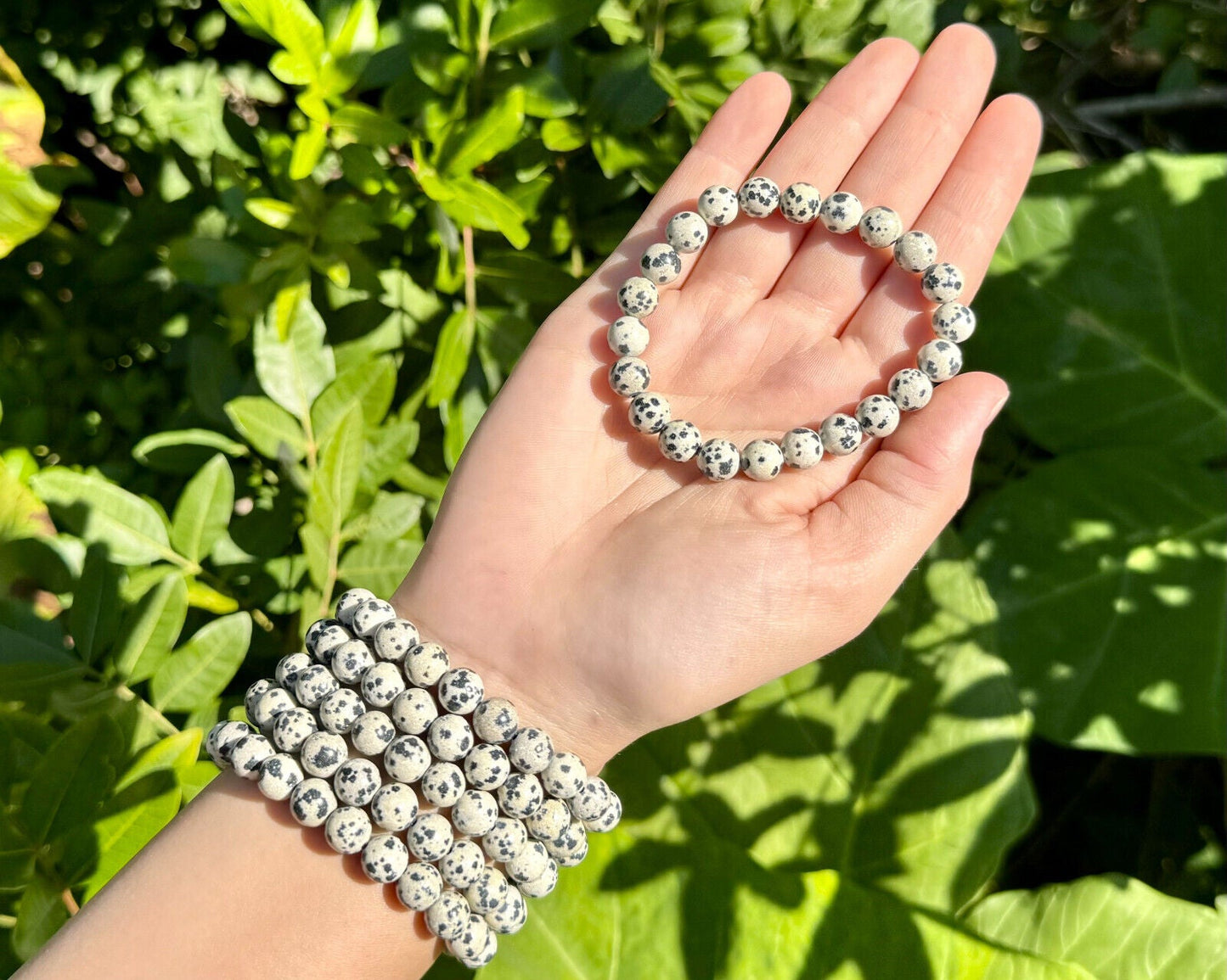 8 mm Bead Gemstone Bracelets: BUY 3 GET 1 FREE! (Stretch Crystal Bead Bracelets)