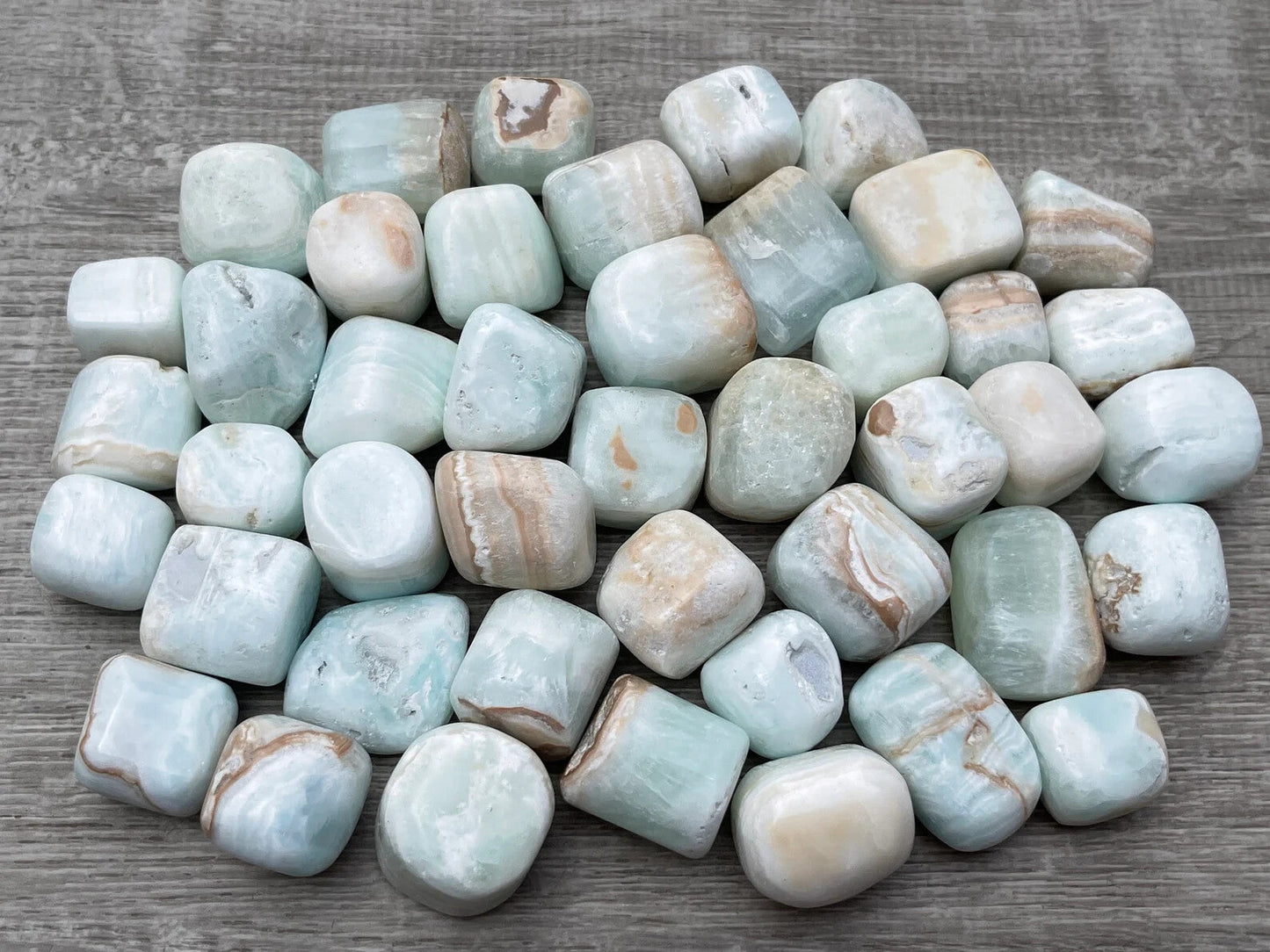1/2 Lb Lot Tumbled Stones, 0.75-1.25" Crystal Healing Stones, Choose Stone Type