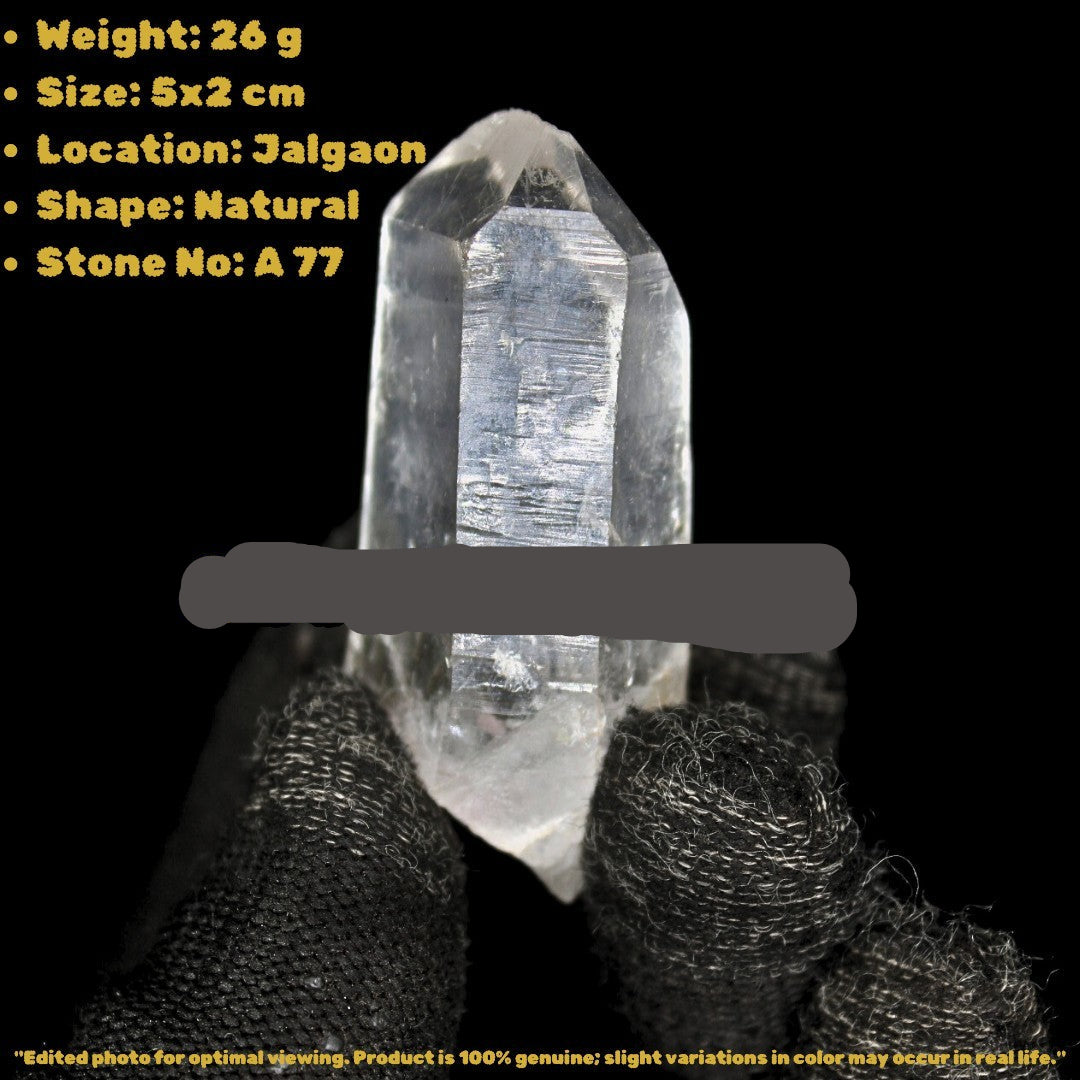Himalayan Clear Quartz Point Crystal 26g 5x2cm Natural Mineral Healing Stone
