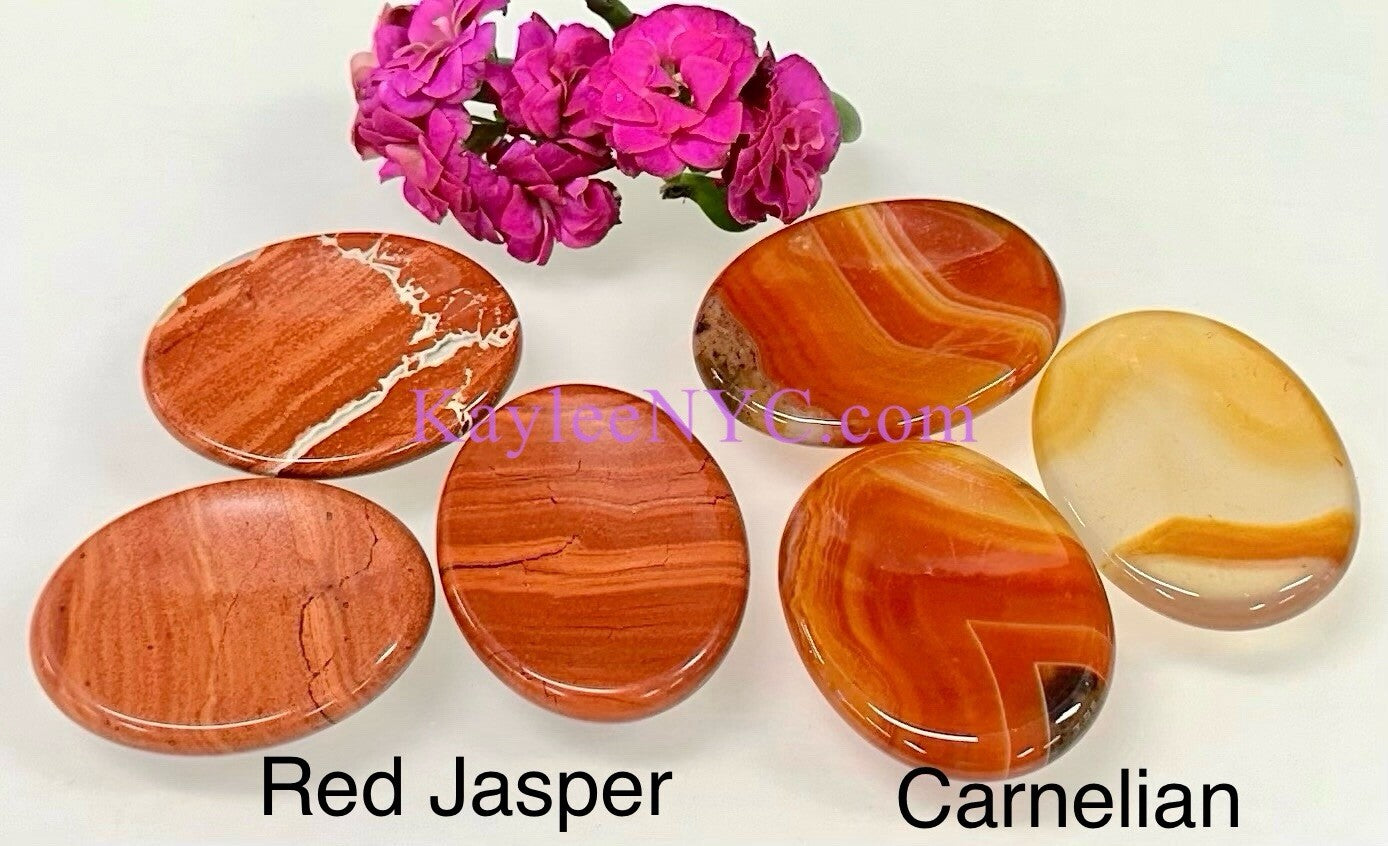 Wholesale Lot 11 PCs Natural Crystal Worry Stone Healing Energy