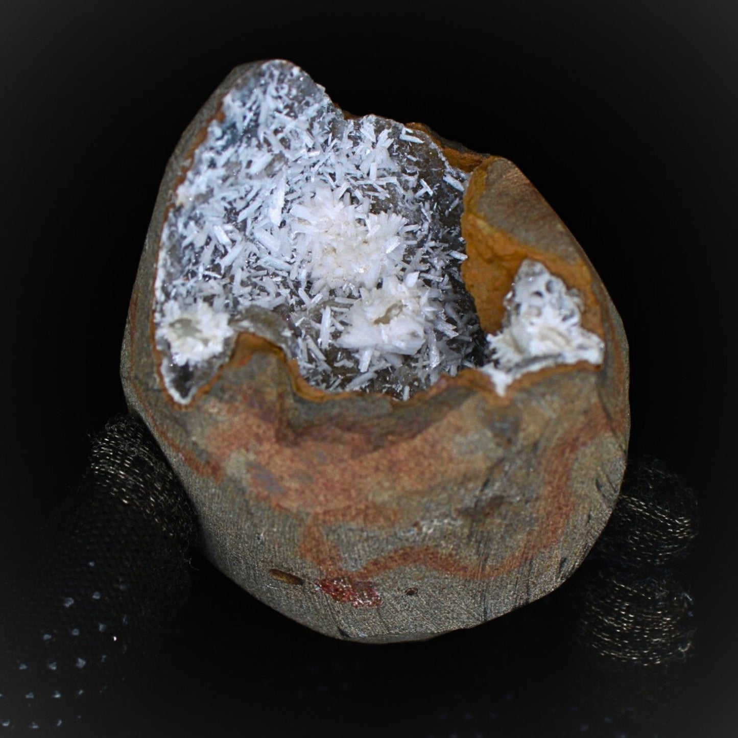 345g High-Quality Scolecite Geode Beautiful Natural Healing Minerals