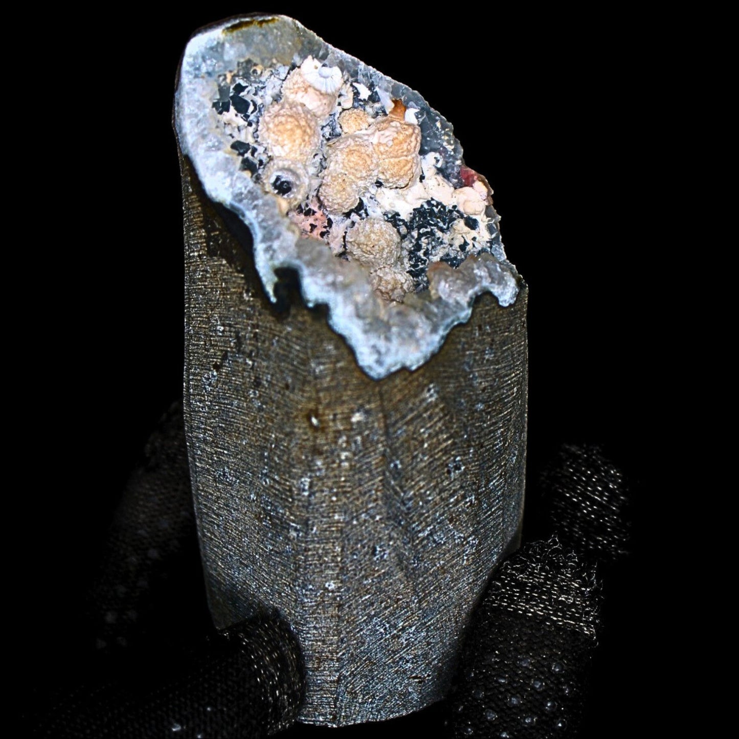 Rare MM Quartz Mordenite Ball Geode 256g Indian Zeolite Specimen