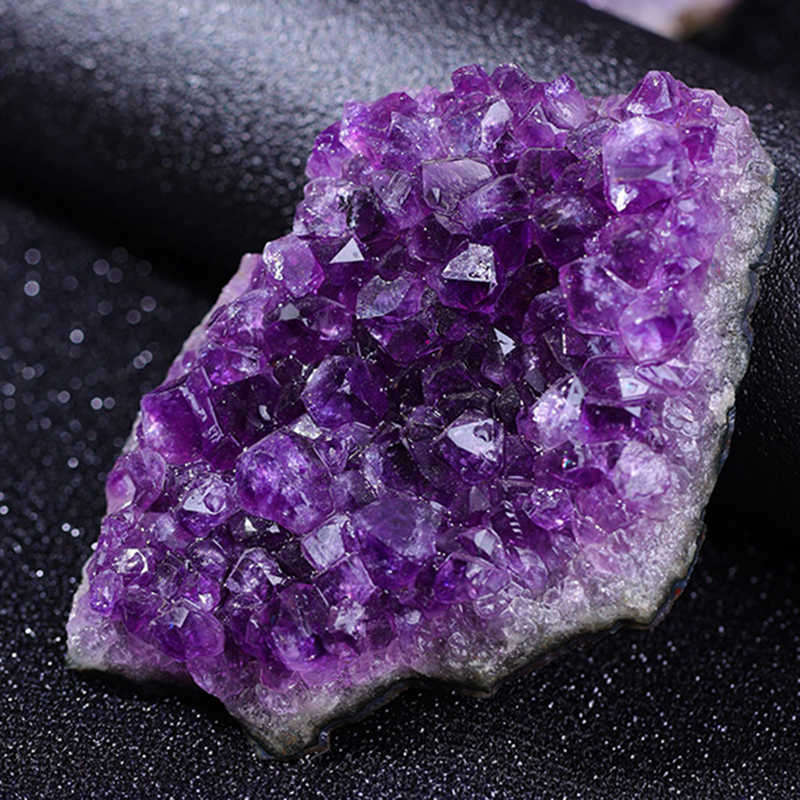 Large Natural Amethyst Cluster Quartz Crystal Druzy Geode Healing Stone Specimen