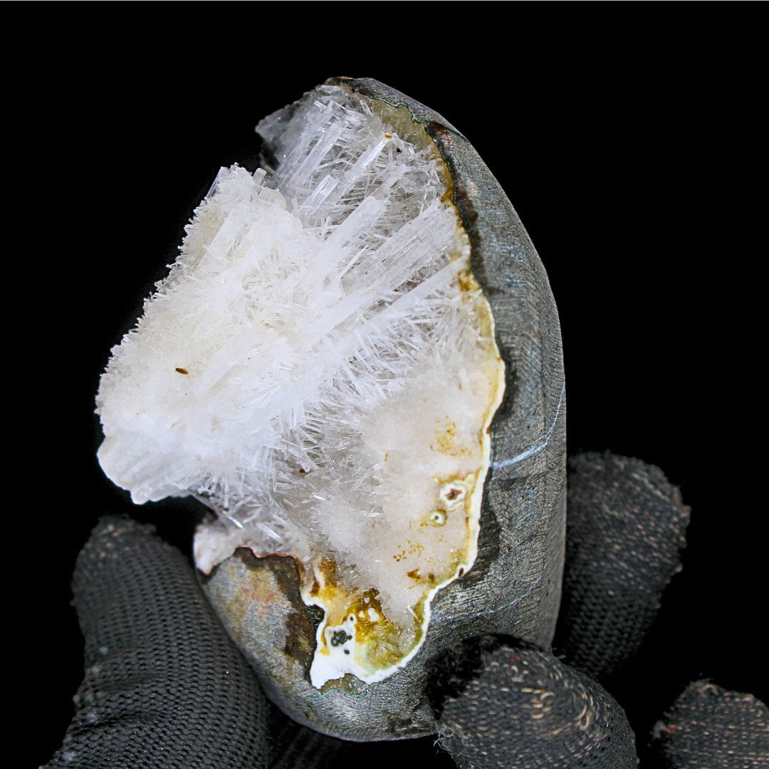 Amethyst Geode Quartz 216g Crystal Cluster for Meditation Reiki Healing Gift