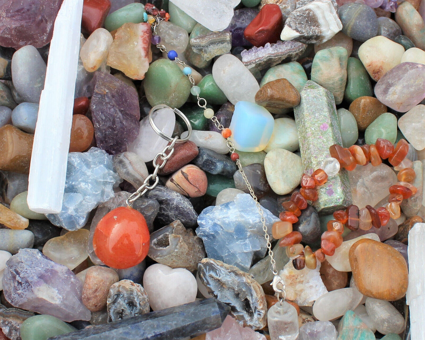 Crystal Confetti Scoop: Crystal Mix, Gemstones - Tumbled & Rough Stones, Gifts!