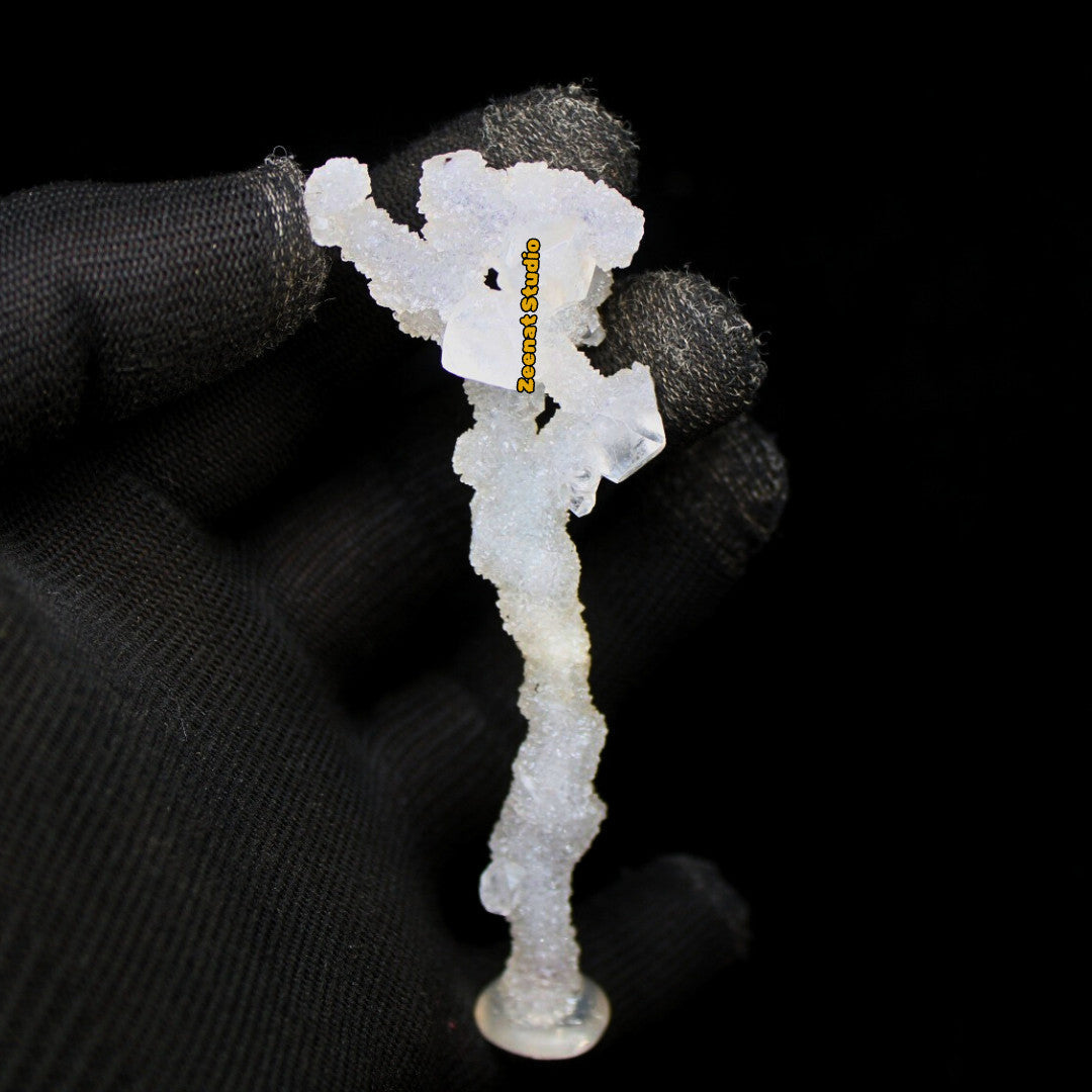 Apophyllite Cube Cluster Tower Shape 11cm 150g Natural Mineral Specimen Repaired