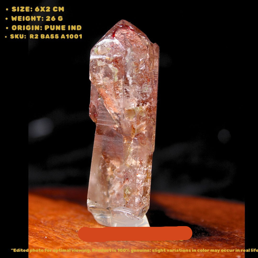 Smokey Quartz Crystal 26g Natural Energy Cleansing Healing Stone Point 6x2cm