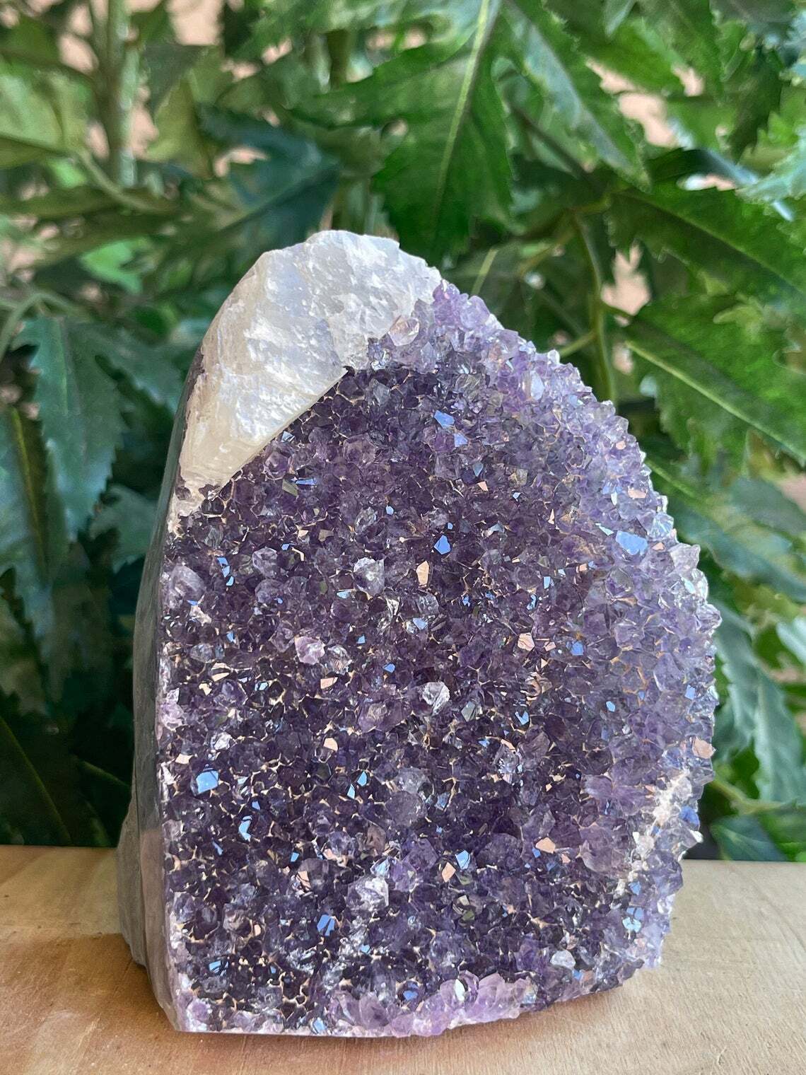 Finely Polished Uruguay Amethyst Cluster Crystal Geode, Pick a Size: 0.5 to 4 Lb