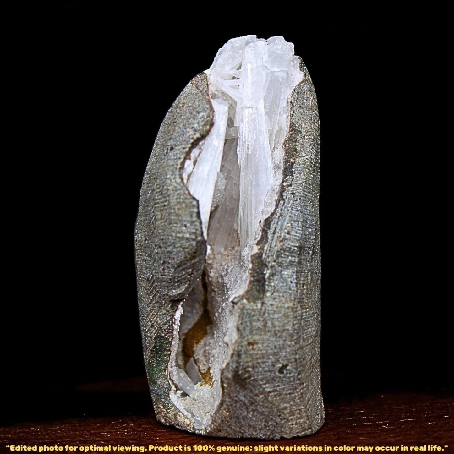 Scolecite Geode 125g Natural Crystal for Reiki Chakra Healing Energy