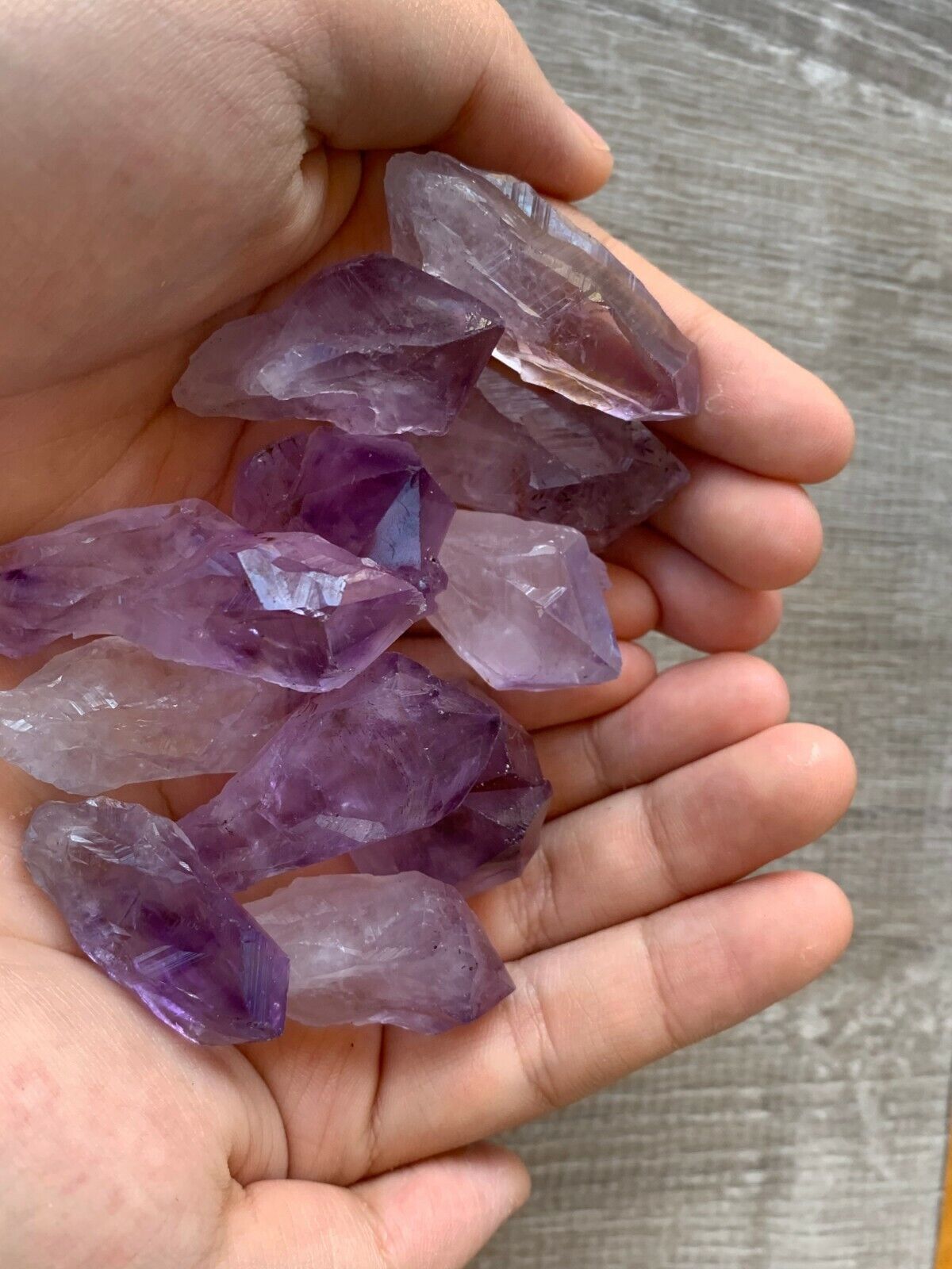 AAA++ Brazilian Rough Amethyst Natural Point 1-2in Wholesale Bulk Lot