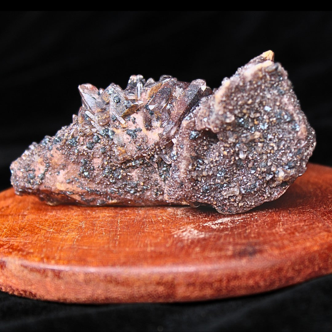 Natural Phantom Quartz Cluster 108g Healing Crystal Stone India 9x4 cm