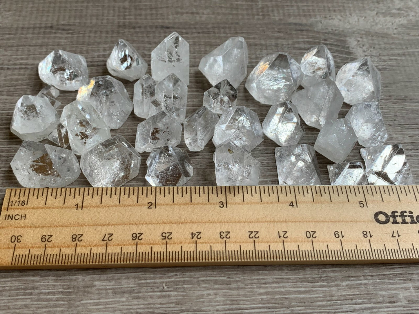 5 Pcs Small Apophyllite Tips, Apophyllite Point, Apophyllite Pyramid, Raw Stones
