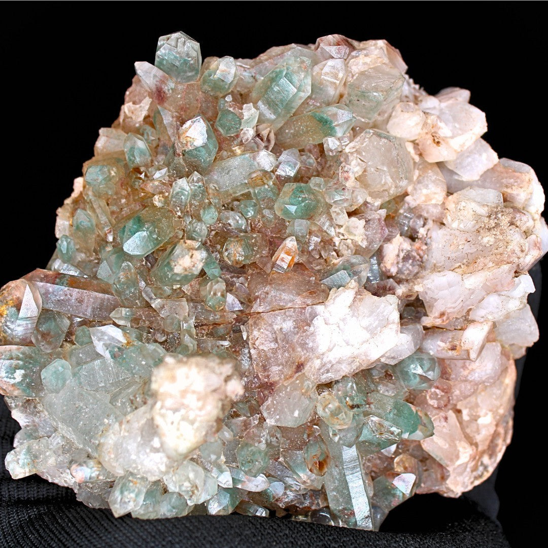826g Green Himalayan Clear Quartz Cluster Rare Mineral Specimen from India