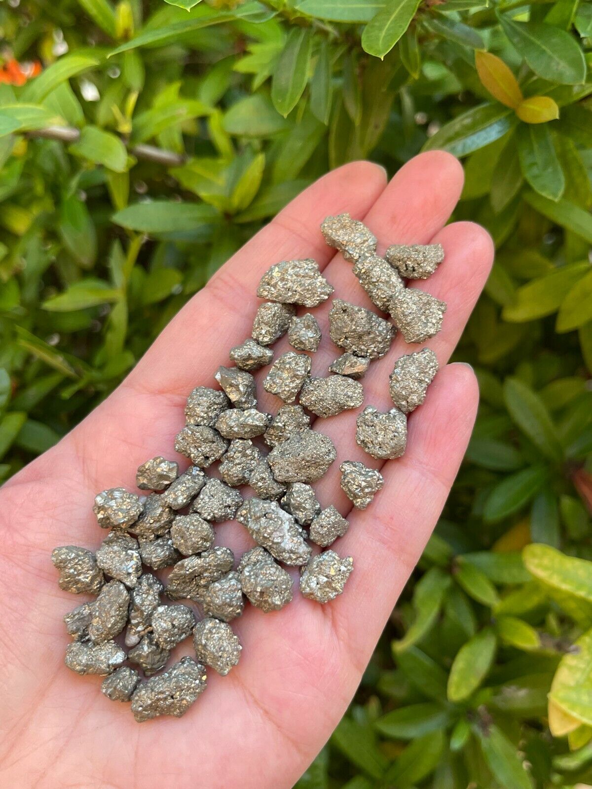 Grade A++ Pyrite Semi Rough Mini Chips 5 - 15 mm, Raw Pyrite, Wholesale Bulk Lot