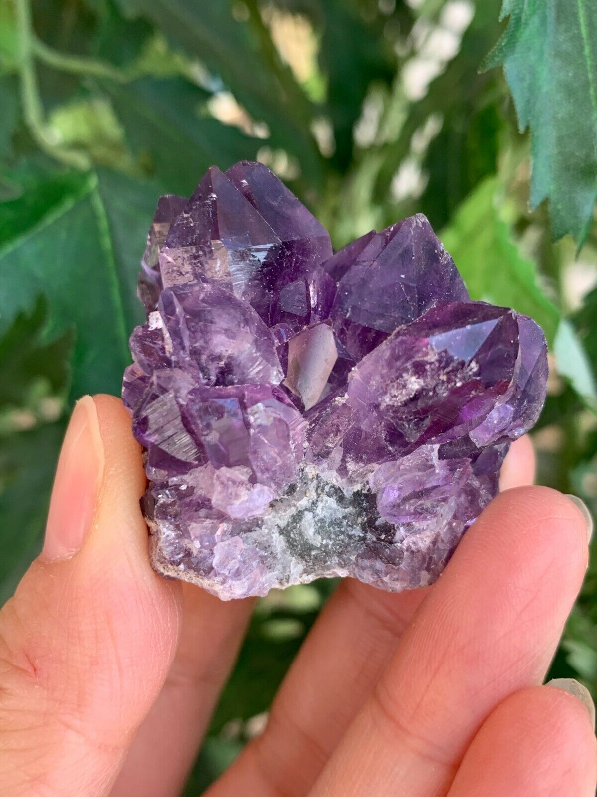 Deep Purple Amethyst Cluster From Uruguayan, Amethyst Geode, Raw Amethyst