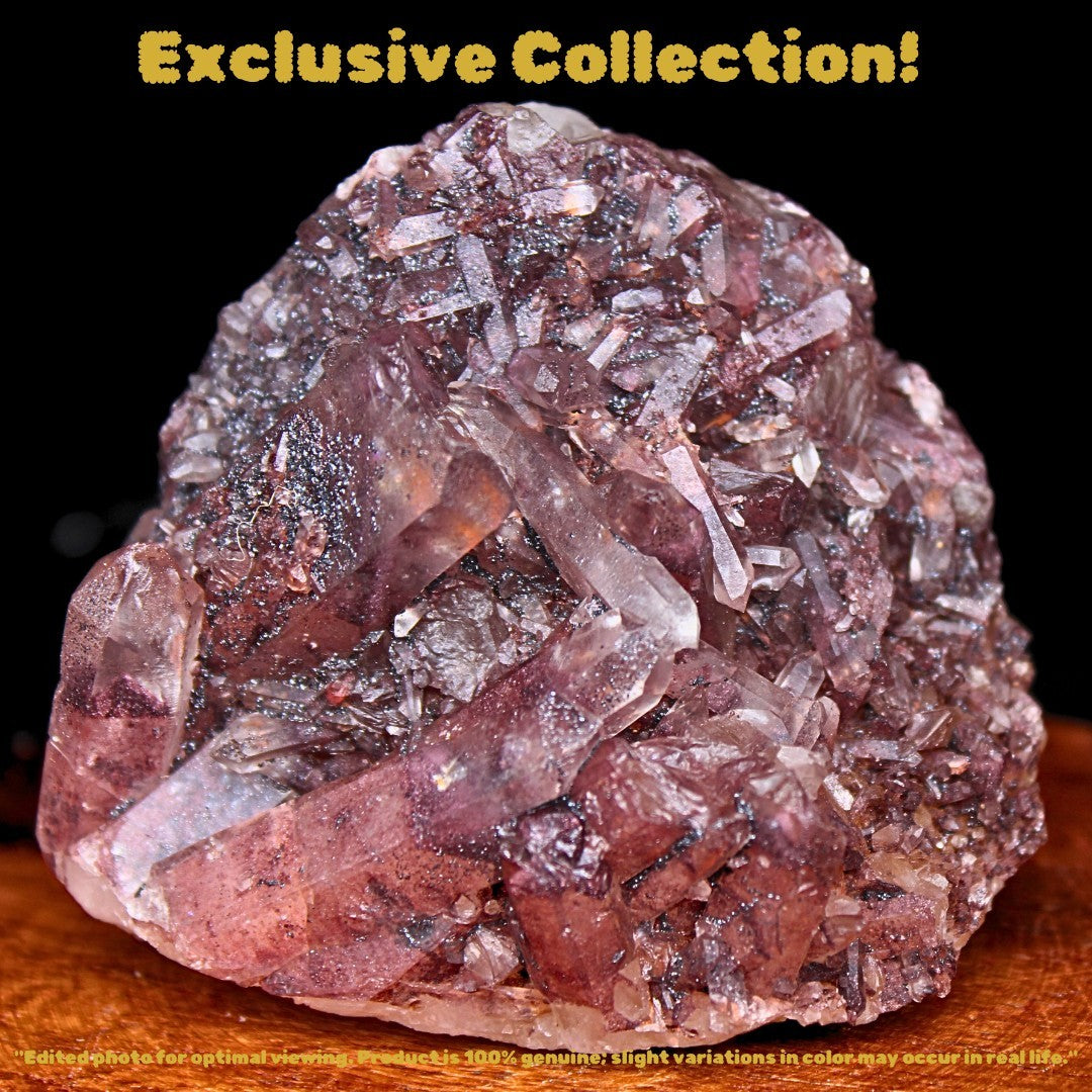 Red Phantom Quartz 155g 6x6 Rare Raw Crystal for Collectors & Healers