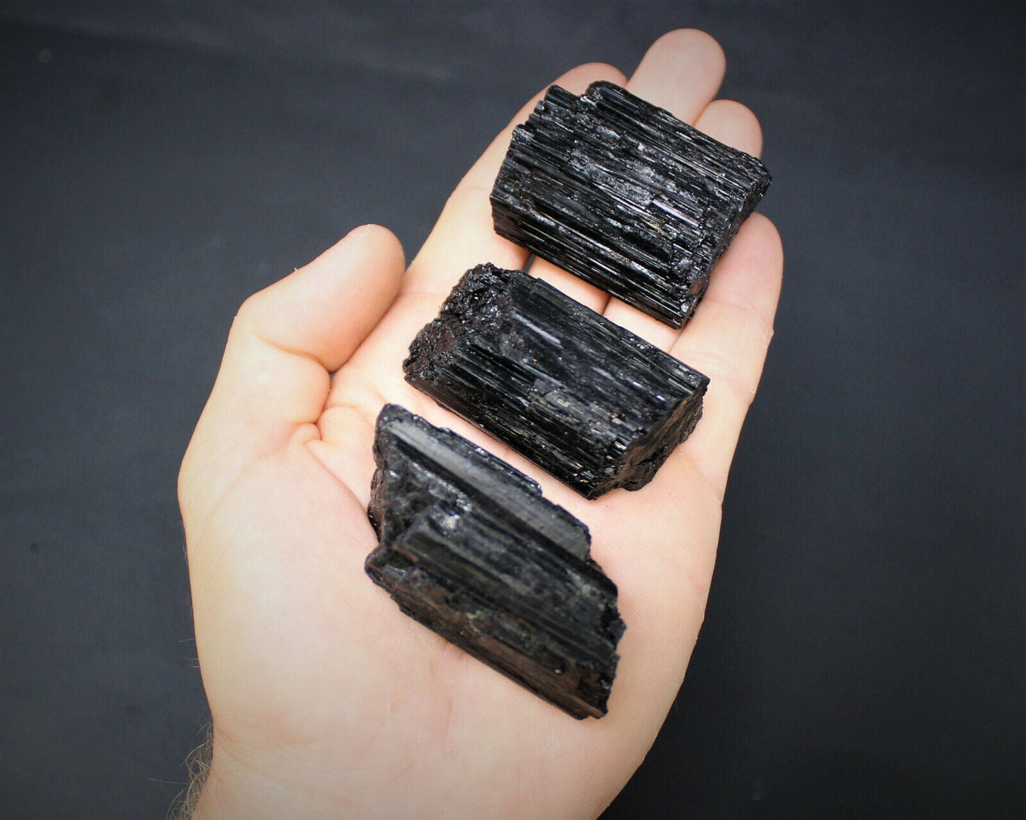 π€ Bulk Extra Grade Shiny Natural Rough Black Tourmaline Rods β Box of 14β18 Pcs
