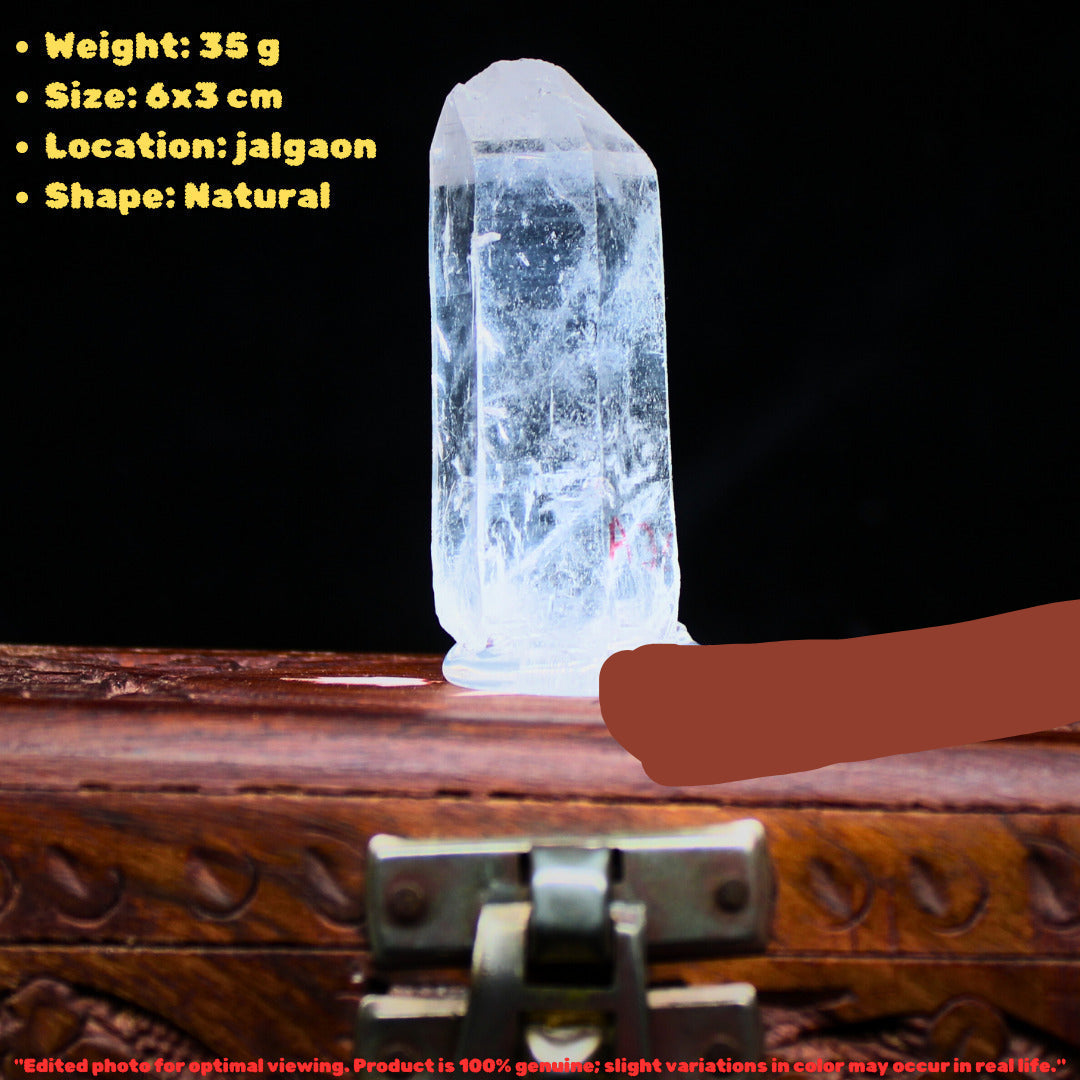 Himalayan Clear Quartz Cluster 35g 6x3cm Natural Raw Crystal Healing Stone