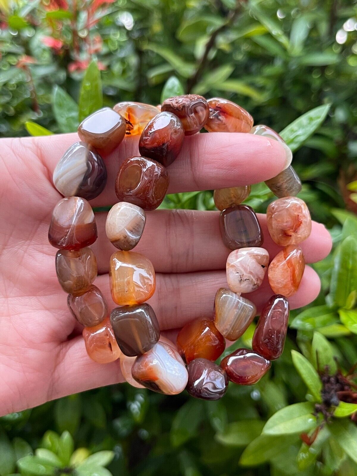 Wholesale Grade A++ Gemstone Nugget Bracelet, Choose from 18 Gemstone Types