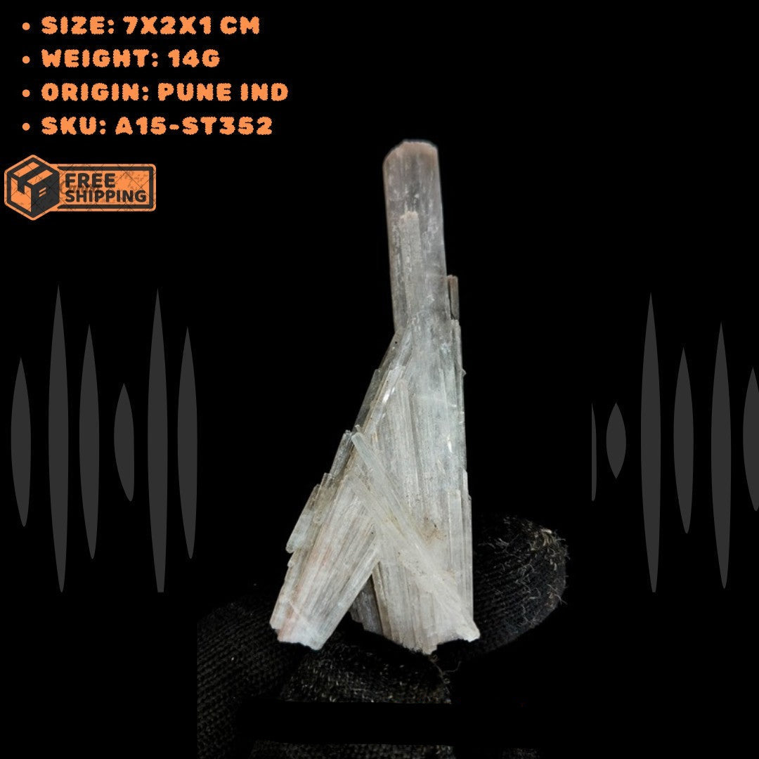 Scolecite Healing Mineral Cluster 14g Peace Meditation Crystal India