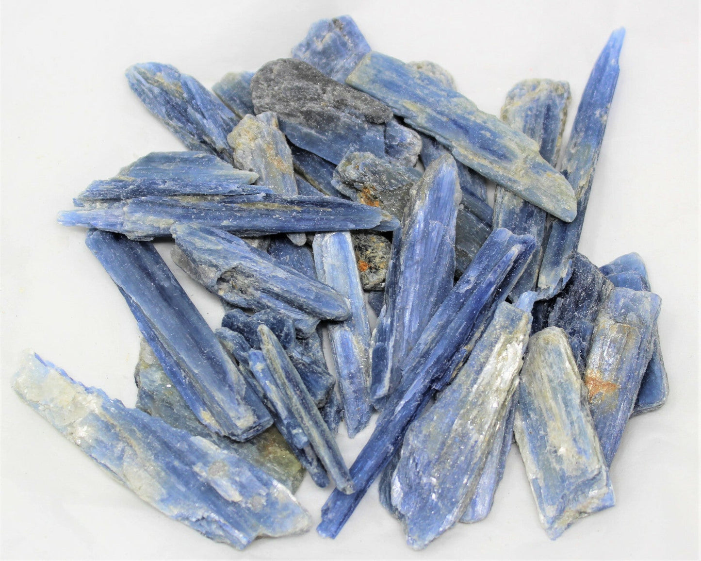 Blue Kyanite Blades Crystal Collection 1/2 lb Box Lot - Natural Kyanite Crystals