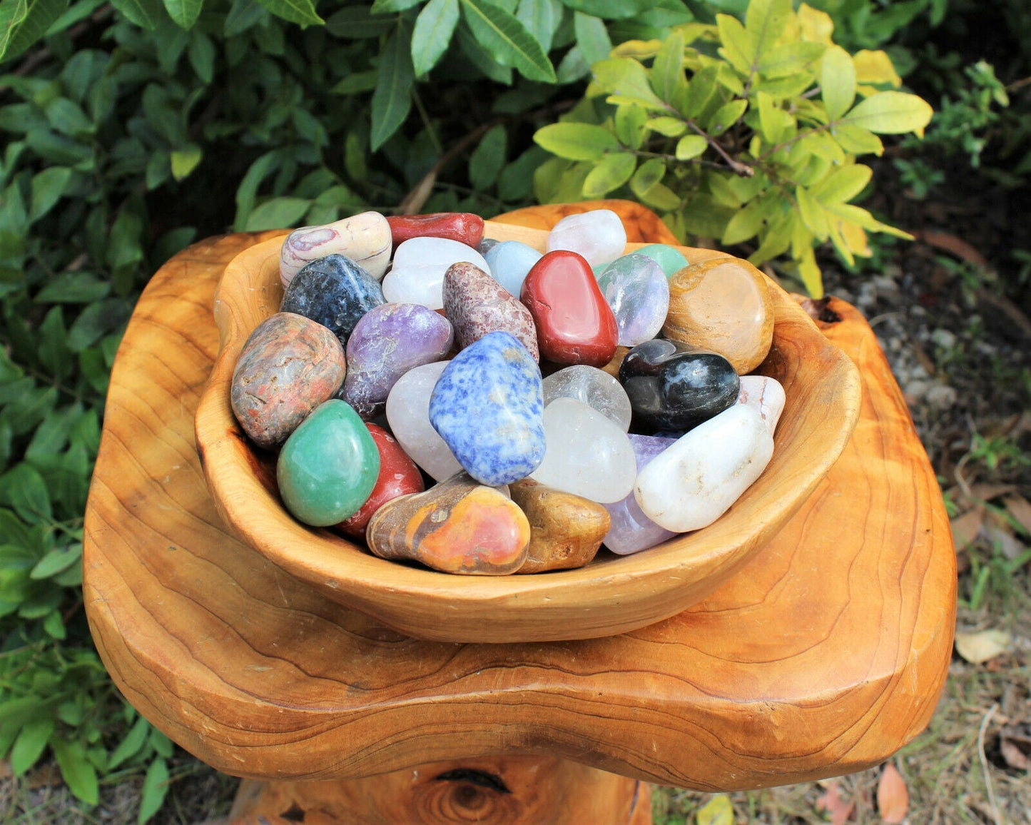 Assorted Tumbled Stones: SMALL, MEDIUM or LARGE Sizes Wholesale Bulk Lots Mixed