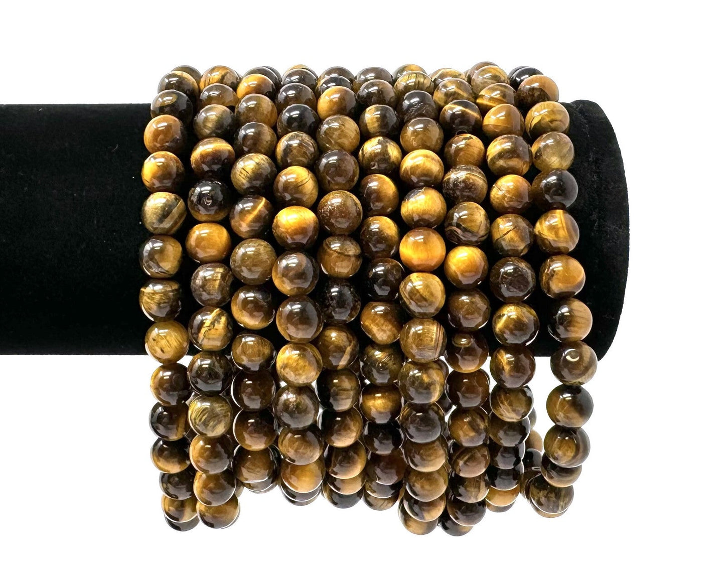 6 mm Bead Gemstone Bracelets BUY 3 GET 1 FREE - Dainty Stretch Crystal Bracelets