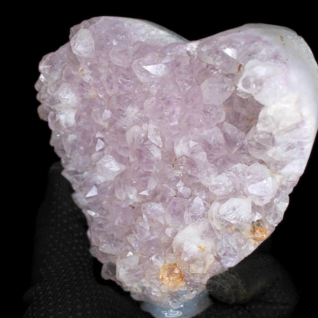Heart Shaped Amethyst 876g Natural Crystal Cluster 12x12 cm from India