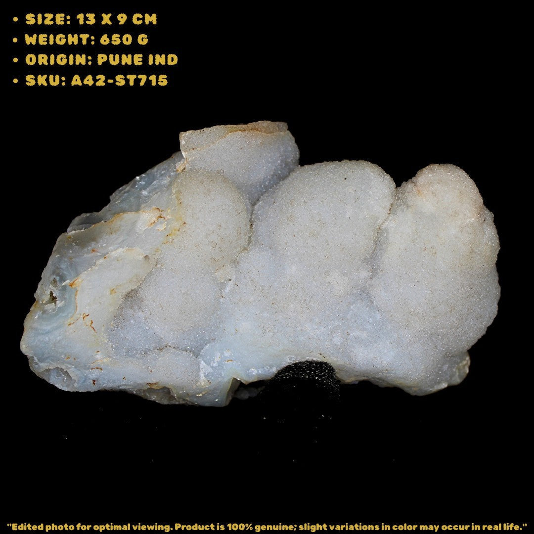 MM Quartz Cluster 650g Natural Healing Crystal Stone 13x9 cm India