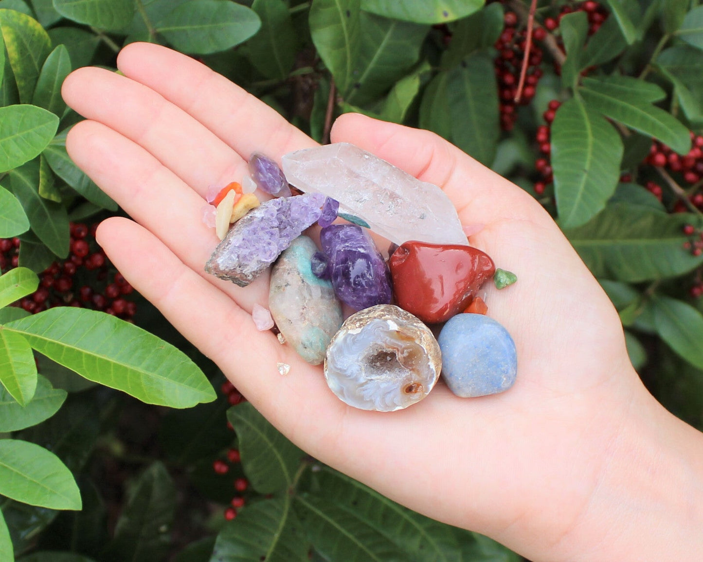 Crystal Confetti Scoop: Crystal Mix, Gemstones - Tumbled & Rough Stones, Gifts!