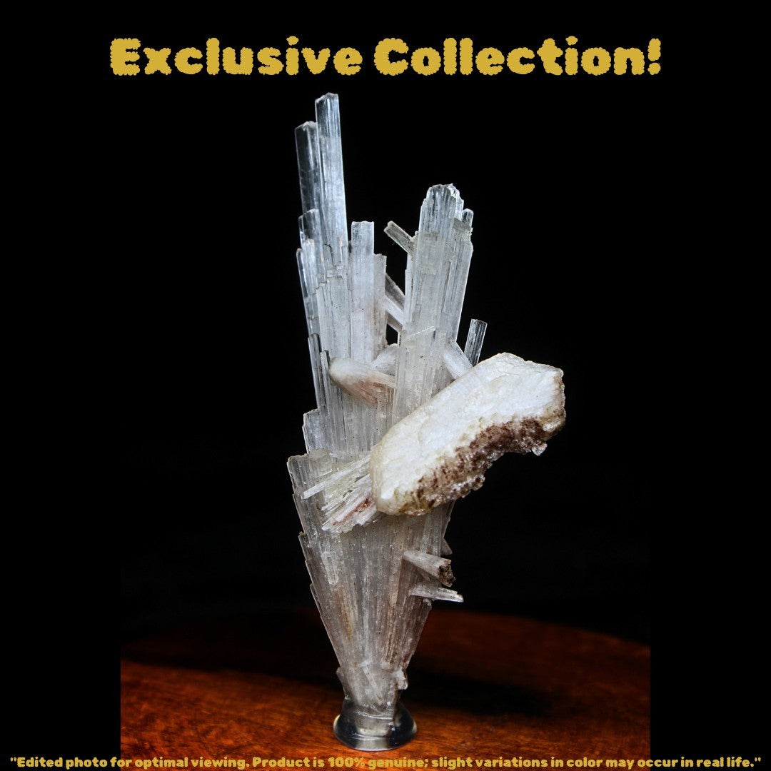 Natural Scolecite Cluster Stone 44g 10x4 cm Calming Energy for Meditation