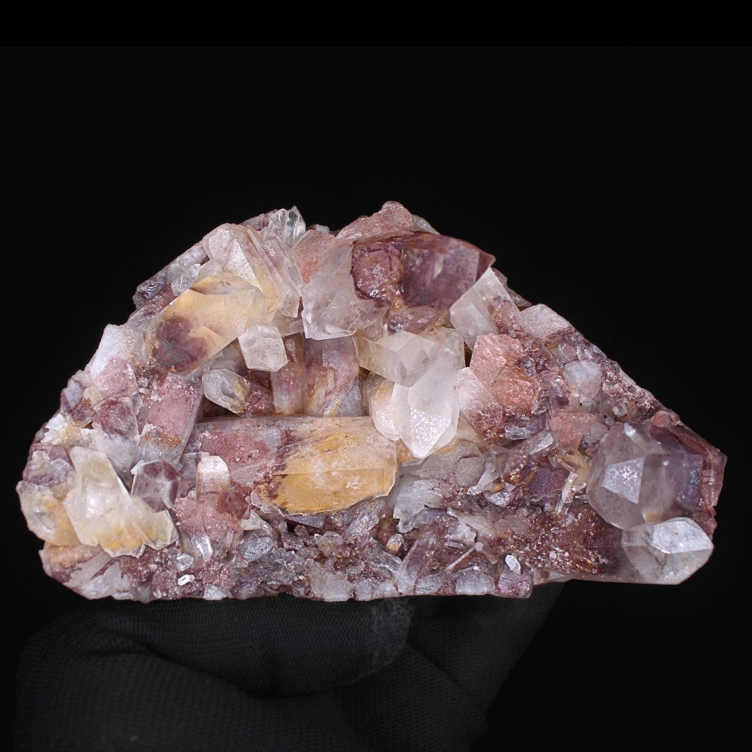Phantom Quartz Cluster 510g 14x8 cm Rare Natural Crystal Healing Specimen