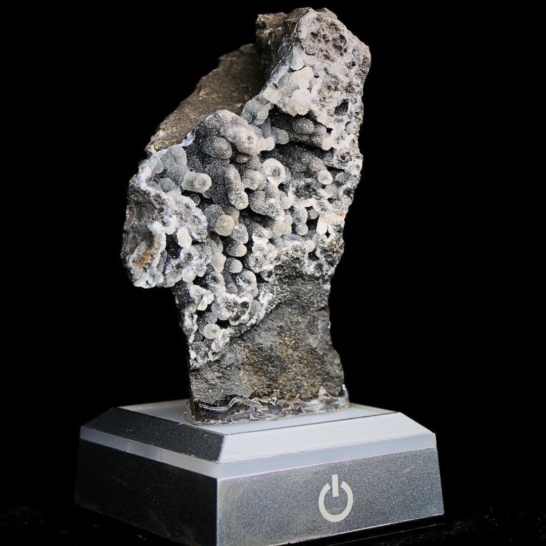 Rare Coral Chalcedony Crystal 290g Botryoidal Mineral Specimen India