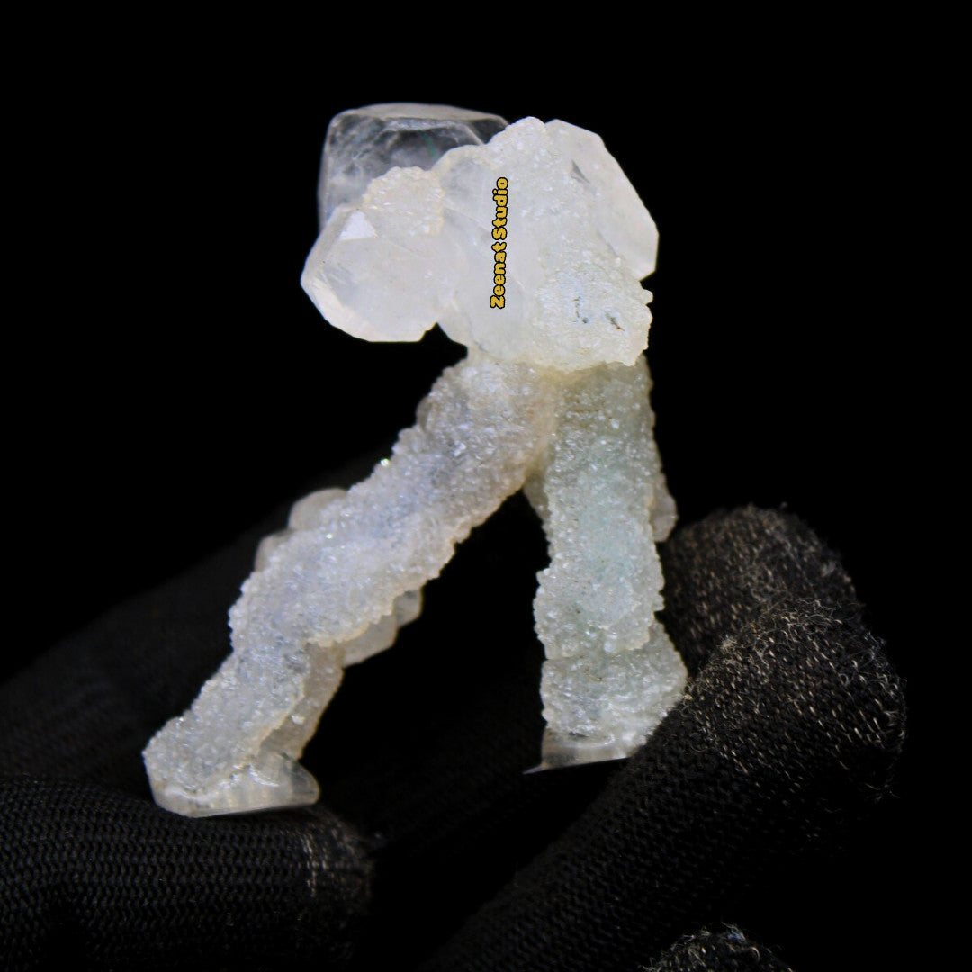 Natural Apophyllite Luster Cluster Matrix 7cm 210g Rare Tower Specimen from Indi