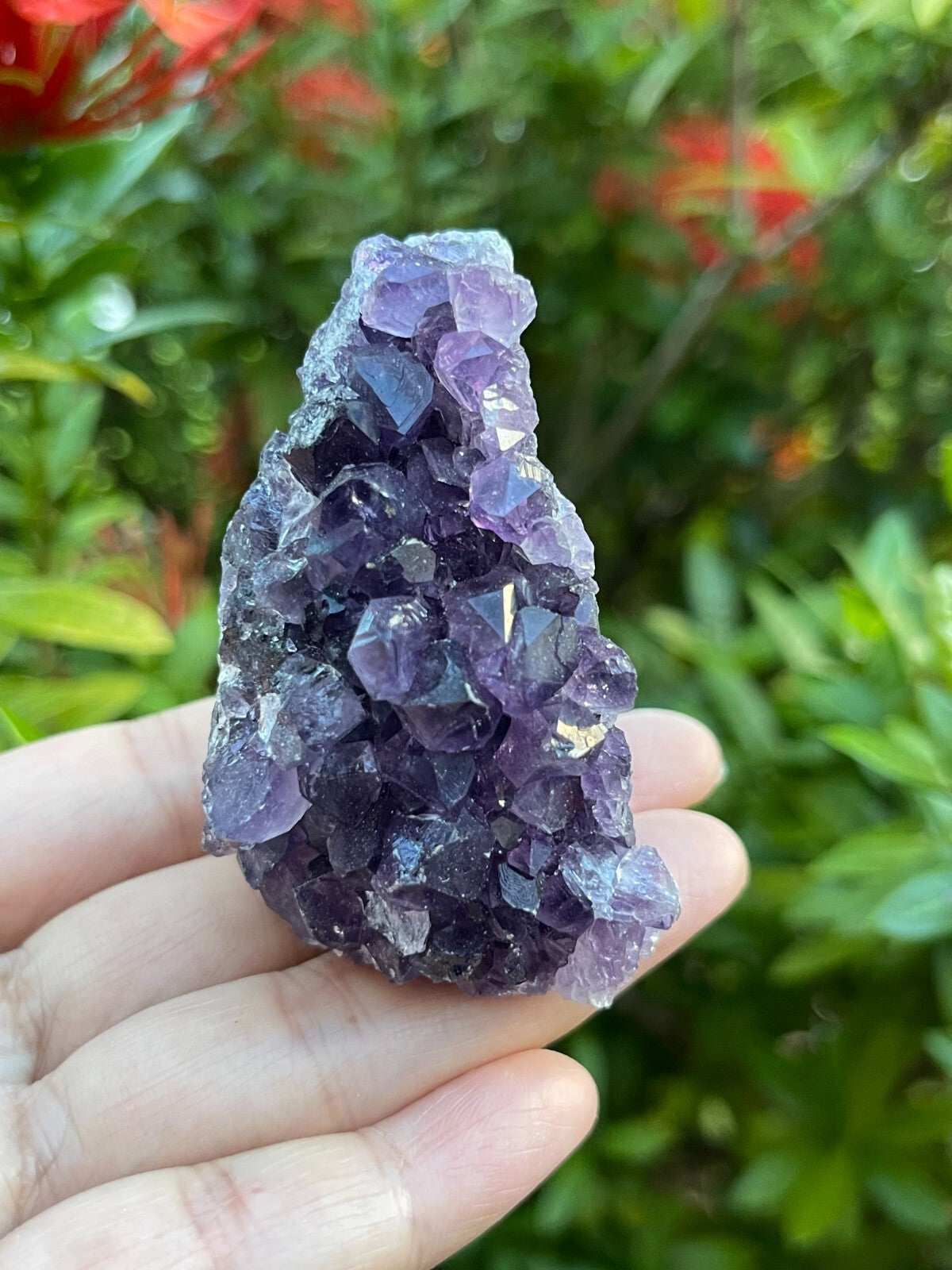 Small Uruguayan Deep Purple Amethyst Cluster, Amethyst Geode, Wholesale Bulk Lot