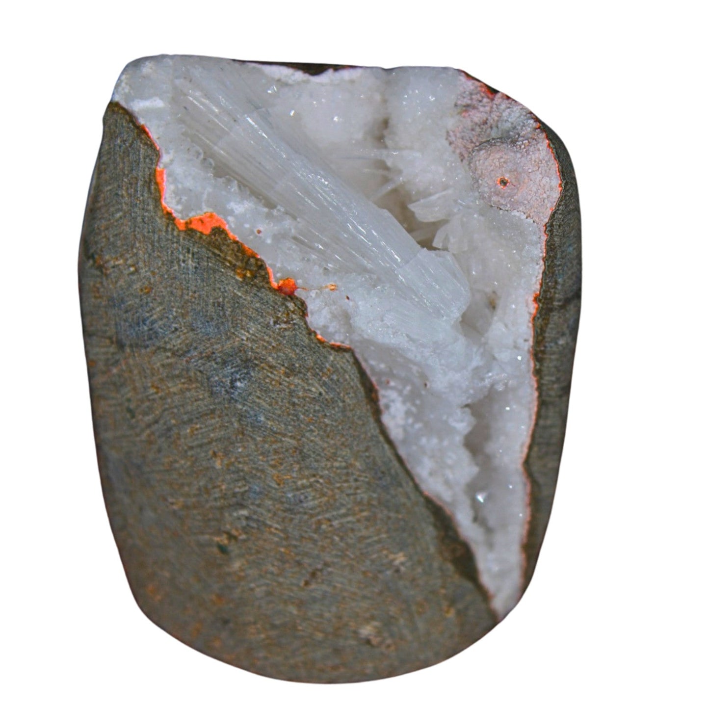 Stunning Scolecite Geode Healing Cluster β 6.3x5cm High Vibration Spiritual 185g