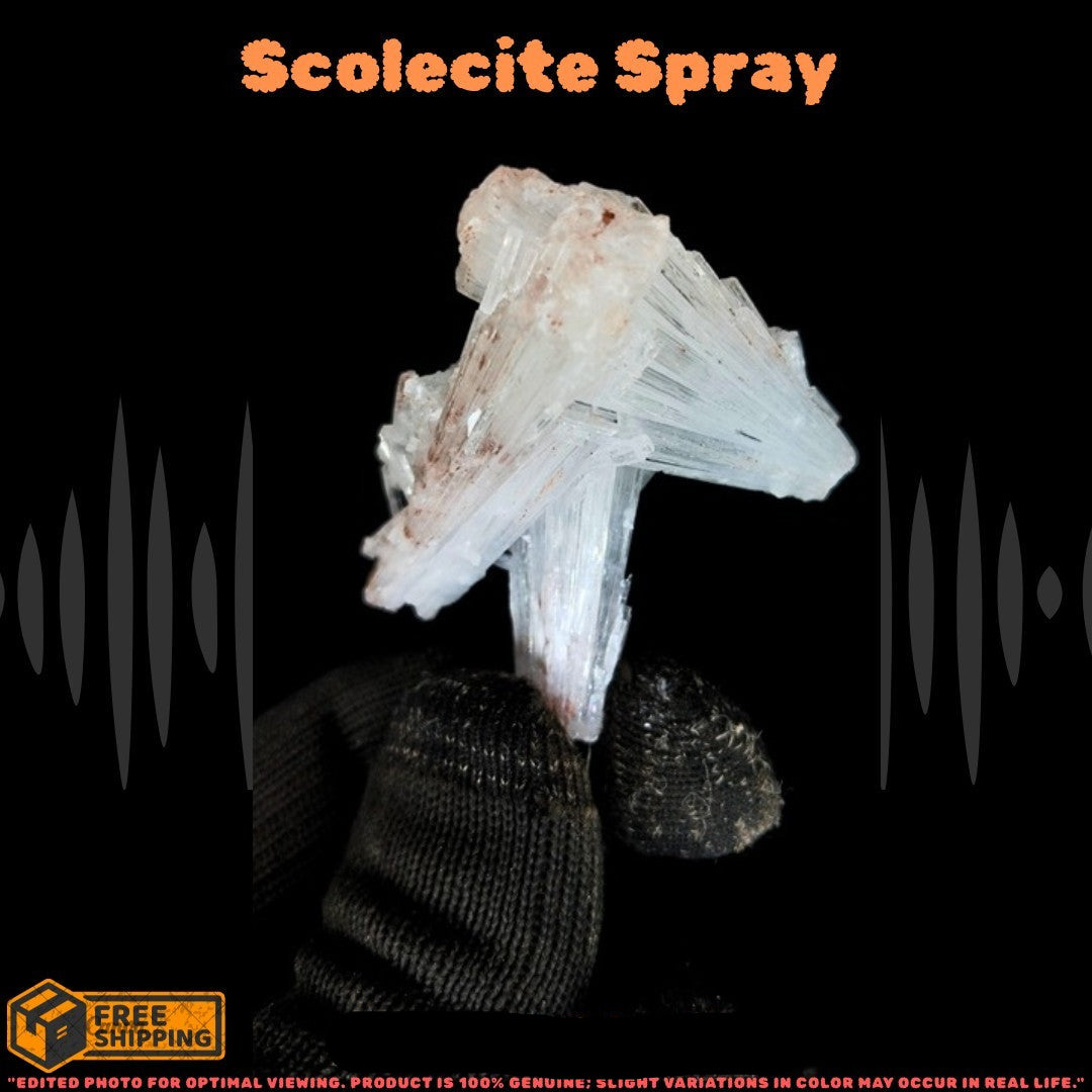 Scolecite Cluster Stone Natural Healing Crystal Relaxation Positivity 22g 5x4x2