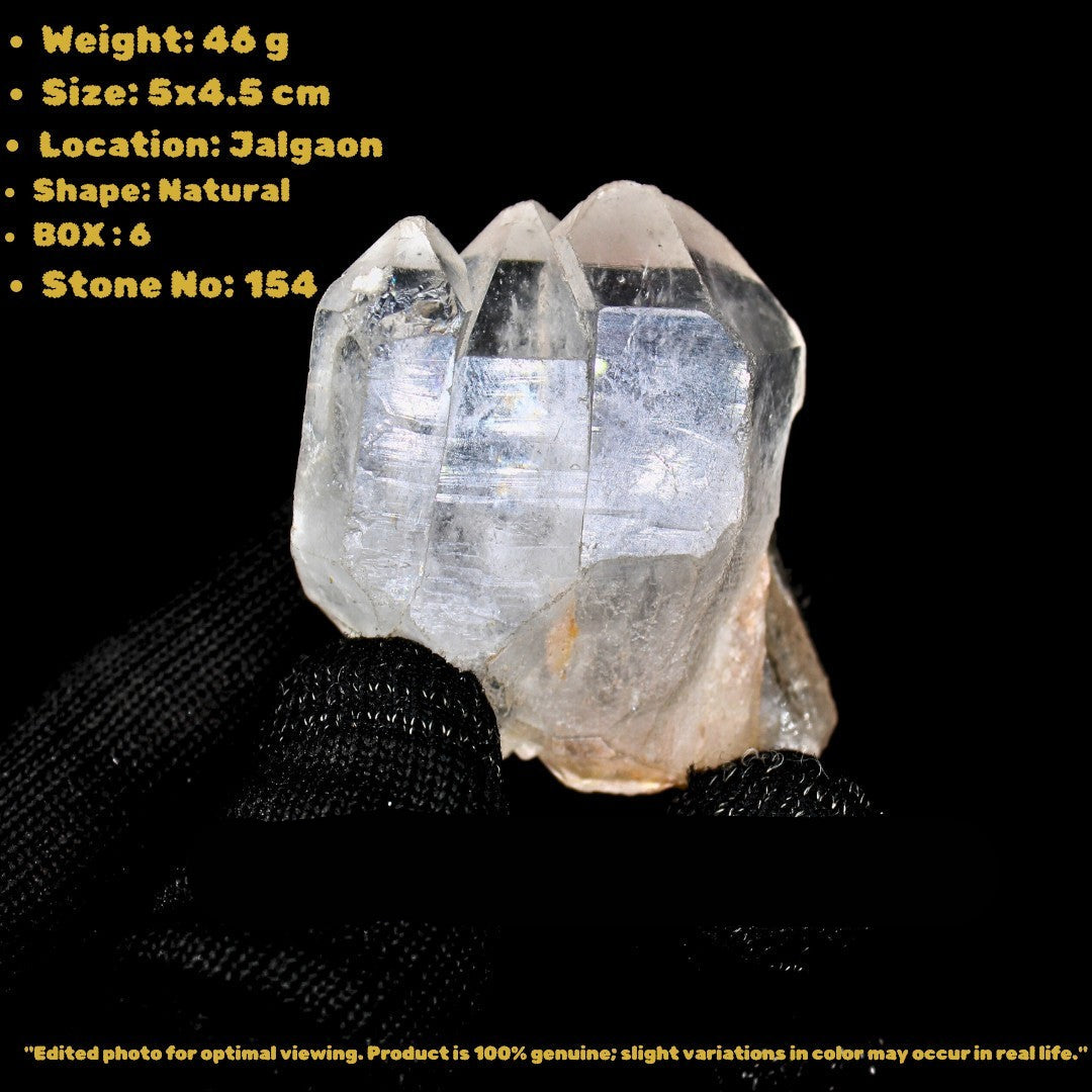 Clear Quartz Cluster 46g Master Healer Crystal Energy Stone 5x4.5cm Positive