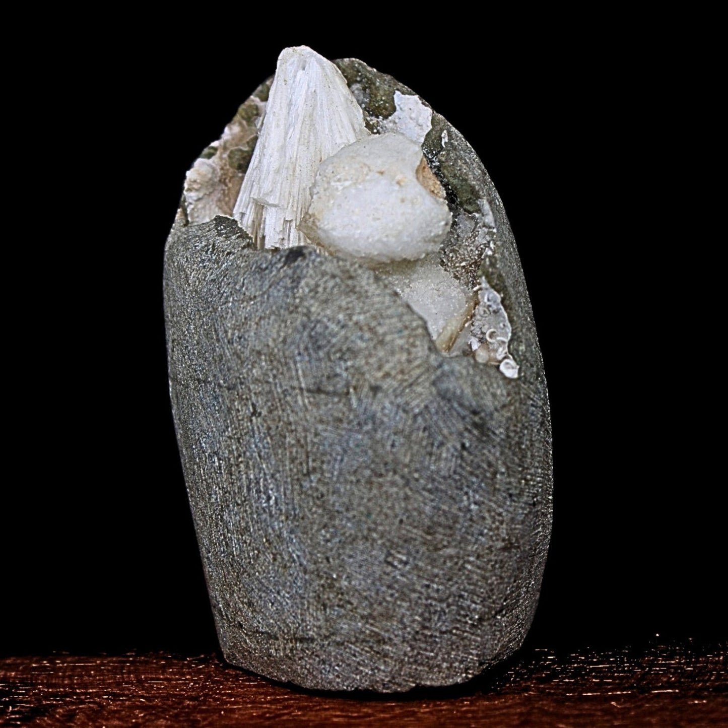 180g Scolecite Geode India Rare Needle Crystal Mineral Specimen