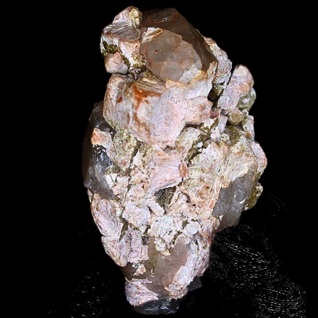 Smoky Quartz with Chlorite 222g Rare Mineral Crystal Specimen from India