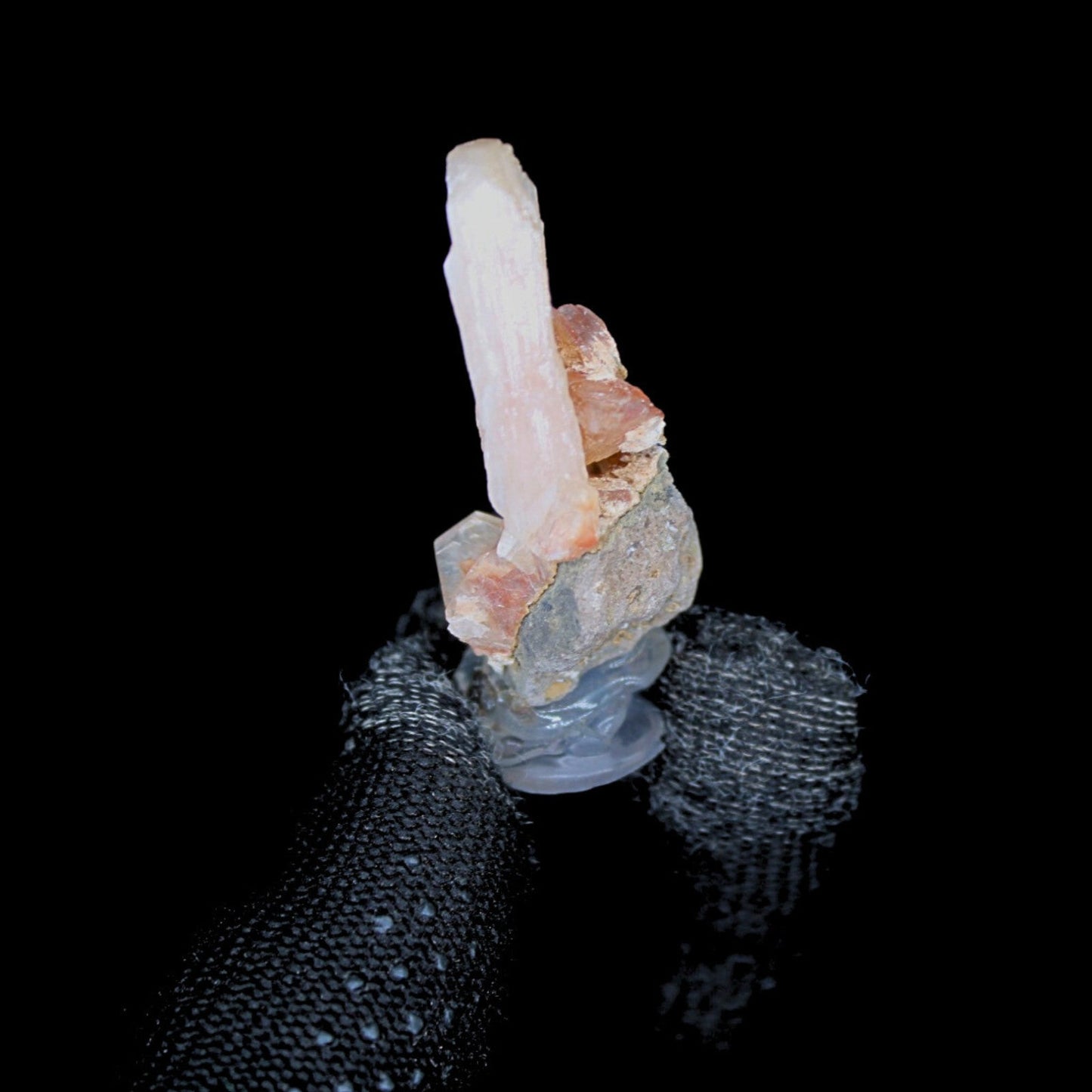 Natural Orange Stilbite Mineral 6g 5x2cm | Rare Healing Crystal from India