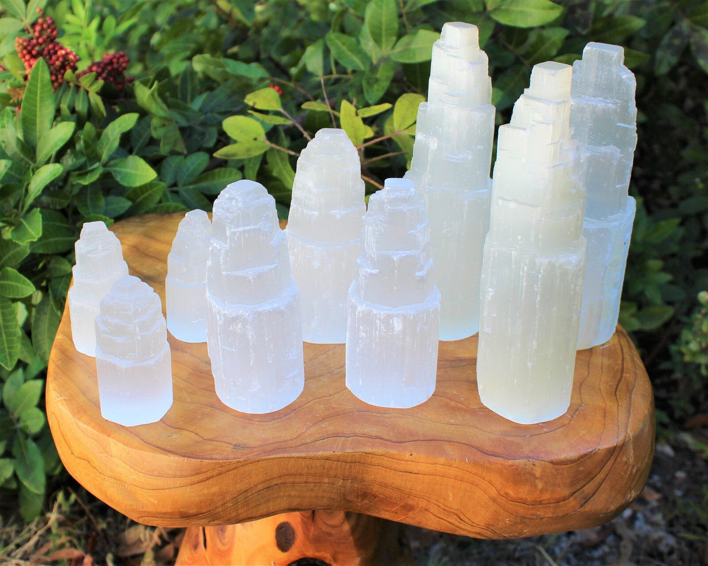 Selenite Crystal Towers 2.5, 4, 6 or 8" (Selenite Tower, Selenite Skyscraper)