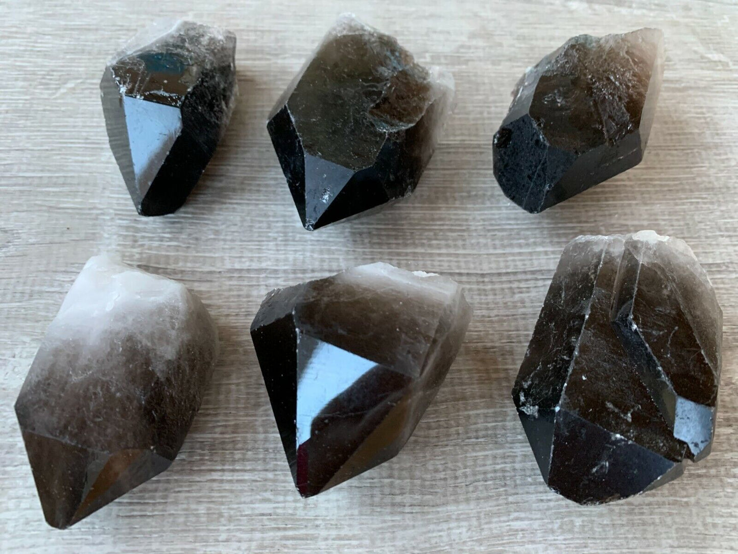 Extra Large Natural Smoky Quartz Crystal Points, 2-3 Inches Smoky Quartz Point
