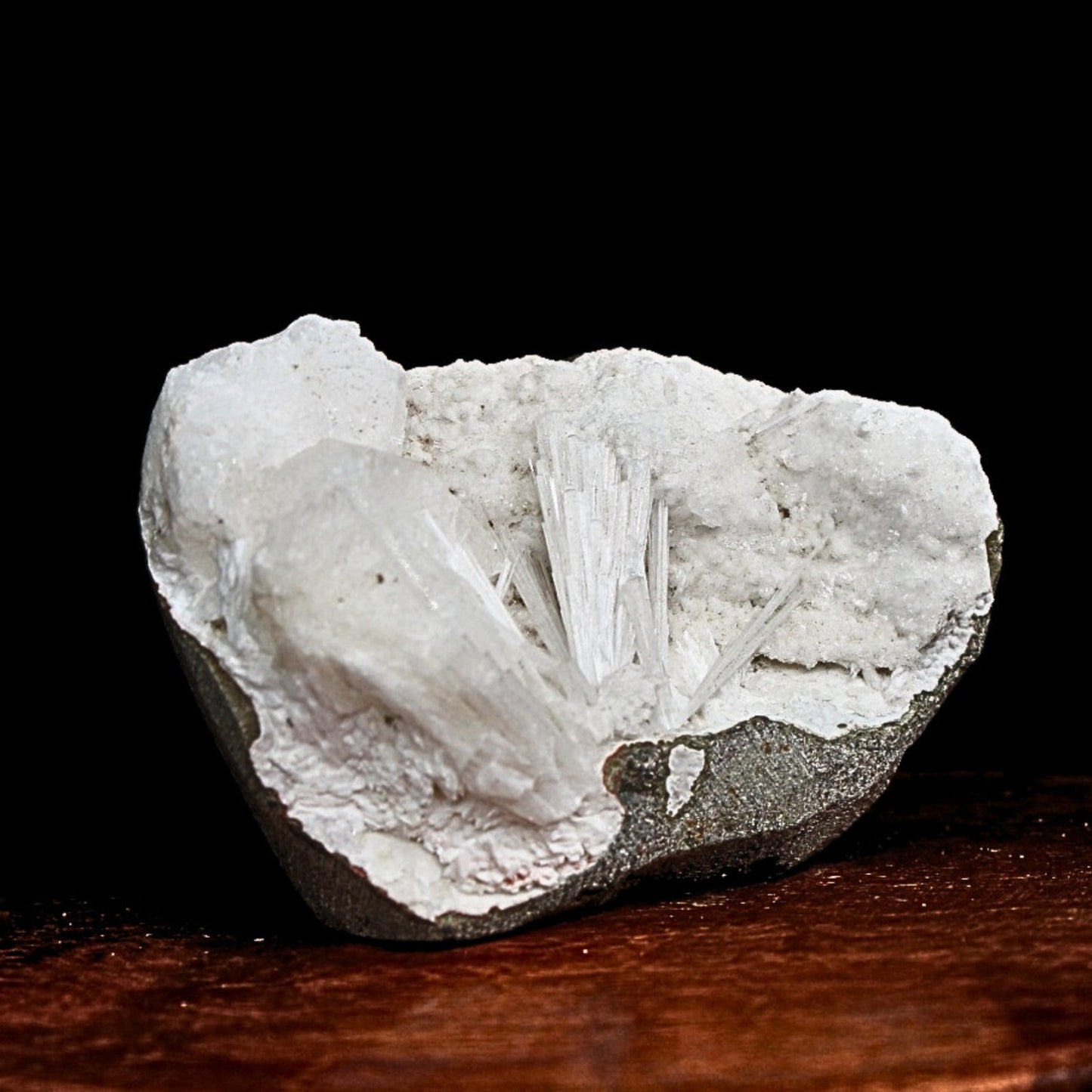 100g Scolecite Geode Rare Needle Crystal Formation India Mineral Specimen