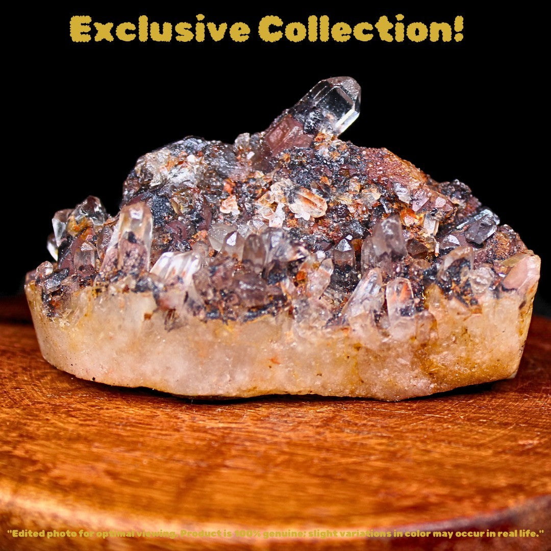 Phantom Quartz Crystal 130g 7x3 cm Natural Healing Cluster Raw Stone India