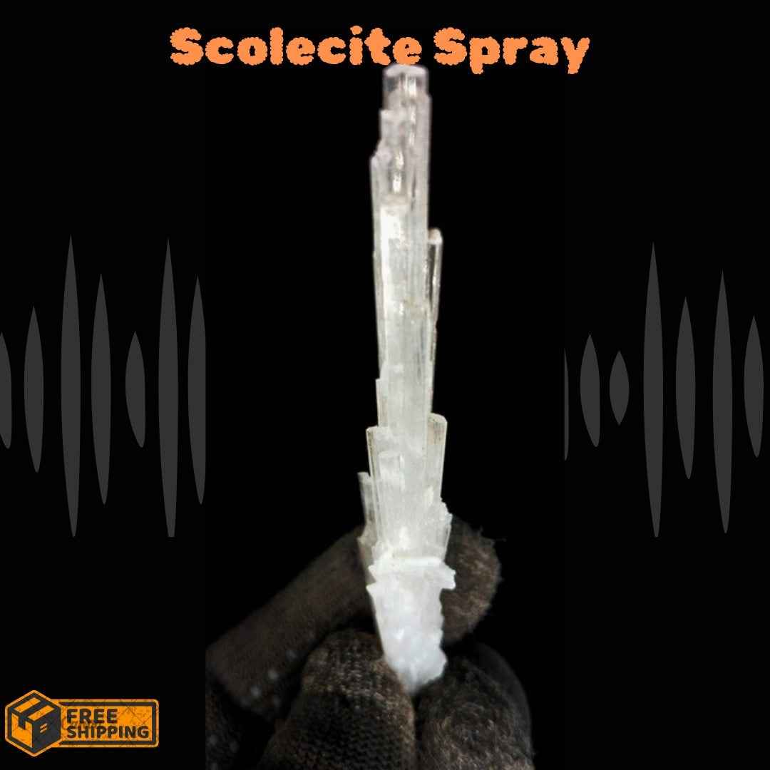 6g Scolecite Raw Cluster Natural Reiki Stone Chakra Balancing Crystal